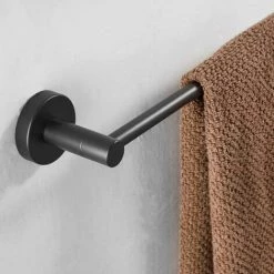 HKLFFJA 40cm Porte Serviette Mural Pour Salle De Bains Ou Cuisine, Noir -Lampe Soldes Boutique 57585527 4