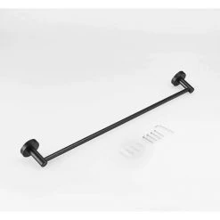 HKLFFJA 40cm Porte Serviette Mural Pour Salle De Bains Ou Cuisine, Noir -Lampe Soldes Boutique 57585527 5