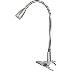 ENLENK 3W Tactile Sensible En Continu Dimmable Flexible Col De Cygne Clip Sur Lampe De Lecture De Bureau Clamp Lampe De Chevet Livre Avec Dim LED Affichage à LED Réglable (blanc Chaud 3000k-3200K)