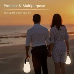 GRID COOL Lampe De Table Rechargeable Extérieure LED 8 Couleurs Dimmable Lampe De Table Sans Fil Avec Télécommande, 4 Niveaux D'intensité Variable, IP44 étanche Pour Chambre Jardin Patio (Lisse) [Classe énergétique A+++] -Lampe Soldes Boutique 58348441 3