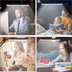 VINGO 10W Lampe De Bureau LED Lampe Bureau Architecte 3 Température De Couleur 10 Luminosité - Noir -Lampe Soldes Boutique 58419653 4