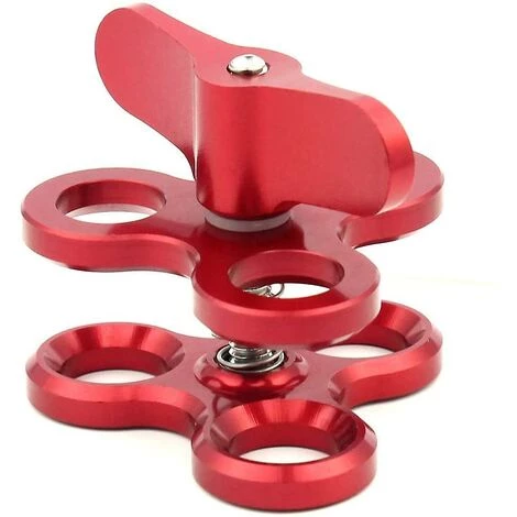 Fei Yu Sous-marin Trois Trous Ball Clamp Lampe Bras Clamp Triple Clamp Adaptateur 1 Fei Yu Sous-marin Trois Trous Ball Clamp Lampe Bras Clamp Triple Clamp Adaptateur