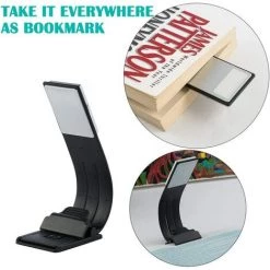 ALMI LED Lampe De Lecture Avec Clips USB Rechargeable 4 Luminosité Réglable Pliable Lecture De Nuit Avec Magnétique Lampe Clips Pour Livres Kindle Tablette IPad Ordinateurs Portables Etc. -Lampe Soldes Boutique 58632983 3