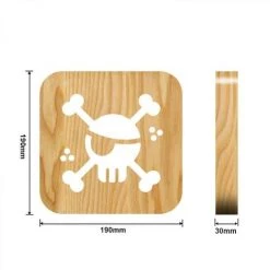 Fei Yu Pirate Night Light Pour Enfants En Bois 3D Lampe Créative Lumières En Bois Simples Lumières Décoratives 3D Bois Carving Motif Led Veilleuse Pour Bureau -Lampe Soldes Boutique 58658968 3