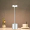 EINEMGELD Lampe De Table, Sans Fil, Dimmable, LED, Batterie, Lampe De Table,, Métal, Aluminium, USB, Rechargeable, Lampe De Chevet