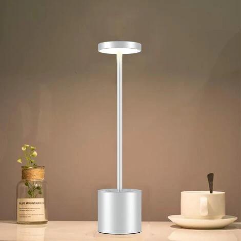 EINEMGELD Lampe De Table, Sans Fil, Dimmable, LED, Batterie, Lampe De Table,, Métal, Aluminium, USB, Rechargeable, Lampe De Chevet 1 EINEMGELD Lampe De Table, Sans Fil, Dimmable, LED, Batterie, Lampe De Table,, Métal, Aluminium, USB, Rechargeable, Lampe De Chevet