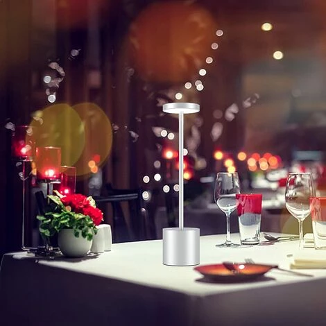 EINEMGELD Lampe De Table, Sans Fil, Dimmable, LED, Batterie, Lampe De Table,, Métal, Aluminium, USB, Rechargeable, Lampe De Chevet 4 EINEMGELD Lampe De Table, Sans Fil, Dimmable, LED, Batterie, Lampe De Table,, Métal, Aluminium, USB, Rechargeable, Lampe De Chevet – Image 4