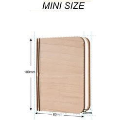 EINEMGELD Lampe De Livre à LED En Forme De Livre Livre En Bois Lampe De Chevet Au Lithium Rechargeable Veilleuse Lampes Décoratives Lampe 8 EINEMGELD Lampe De Livre à LED En Forme De Livre Livre En Bois Lampe De Chevet Au Lithium Rechargeable Veilleuse Lampes Décoratives Lampe -Lampe Soldes Boutique 58757820 4