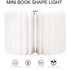 EINEMGELD Lampe De Livre à LED En Forme De Livre Livre En Bois Lampe De Chevet Au Lithium Rechargeable Veilleuse Lampes Décoratives Lampe 9 EINEMGELD Lampe De Livre à LED En Forme De Livre Livre En Bois Lampe De Chevet Au Lithium Rechargeable Veilleuse Lampes Décoratives Lampe -Lampe Soldes Boutique 58757820 5