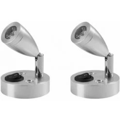 IRISFR 12V LED Spot Lampe De Lecture, 2 Pièces Lampes Dintérieur De Caravane, 3W Lampes De Lecture De Camping-car à LED Avec Interrupteur, Auto LED Lumière Intérieure Pour Camping-Car, Camper Van，Lilaris