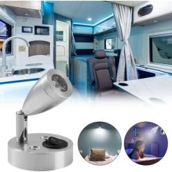 IRISFR 12V LED Spot Lampe De Lecture, 2 Pièces Lampes Dintérieur De Caravane, 3W Lampes De Lecture De Camping-car à LED Avec Interrupteur, Auto LED Lumière Intérieure Pour Camping-Car, Camper Van,Lilaris 9 IRISFR 12V LED Spot Lampe De Lecture, 2 Pièces Lampes Dintérieur De Caravane, 3W Lampes De Lecture De Camping-car à LED Avec Interrupteur, Auto LED Lumière Intérieure Pour Camping-Car, Camper Van,Lilaris -Lampe Soldes Boutique 58807790 5