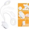HIASDFLS Lampe De Bureau Led Sans Fil Usb Rechargeable, 3 Luminosité Lampe De Lecture À Pince Tactile 360 ° Réglable Pour Enfants 1200Mah Protection Des Yeux Lampe Clip Flexible Pour Lire, Lit