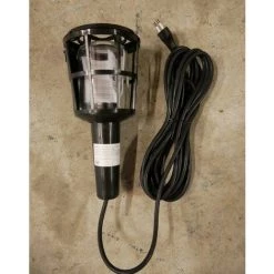 PROTEC Baladeuse Classique Cage Plastique Noire Ampoule E27 230V 60W Max (non Inclus) Verre + Cable Longueur 5m -Lampe Soldes Boutique 59085686 3