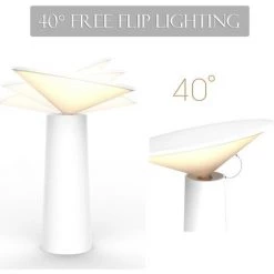 EINEMGELD LED Lampe De Table Sans Fil, USB Lampe De Bureau Rechargeable, Lampe De Chevet Tactile Dimmable Sans Câble, 3 Couleurs, Pour Intérieur/Extérieur, Restaurant, Bar, IP54, Blanc 8 EINEMGELD LED Lampe De Table Sans Fil, USB Lampe De Bureau Rechargeable, Lampe De Chevet Tactile Dimmable Sans Câble, 3 Couleurs, Pour Intérieur/Extérieur, Restaurant, Bar, IP54, Blanc -Lampe Soldes Boutique 59659171 4