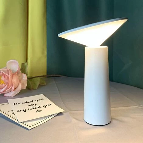 EINEMGELD LED Lampe De Table Sans Fil, USB Lampe De Bureau Rechargeable, Lampe De Chevet Tactile Dimmable Sans Câble, 3 Couleurs, Pour Intérieur/Extérieur, Restaurant, Bar, IP54, Blanc 5 EINEMGELD LED Lampe De Table Sans Fil, USB Lampe De Bureau Rechargeable, Lampe De Chevet Tactile Dimmable Sans Câble, 3 Couleurs, Pour Intérieur/Extérieur, Restaurant, Bar, IP54, Blanc – Image 5