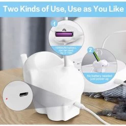 EINEMGELD Lampe De Bureau LED, Avec Porte-stylo, Sans Fil, à Contrôle Tactile Lumière Ajustable Flexible USB Batterie Rechargeable, Convient Pour Chambre, Bureau, Enfant Garçon Fille (Blanc) 8 EINEMGELD Lampe De Bureau LED, Avec Porte-stylo, Sans Fil, à Contrôle Tactile Lumière Ajustable Flexible USB Batterie Rechargeable, Convient Pour Chambre, Bureau, Enfant Garçon Fille (Blanc) -Lampe Soldes Boutique 59659230 4