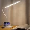 EINEMGELD Lampe De Bureau LED Sans Fil Rechargeable USB Batterie 2000mah, Tactile Dimmable Intensité 3 Couleurs Modes , Lampe Lecture Tableau Enfant Chambre Chevet