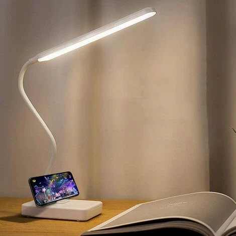 EINEMGELD Lampe De Bureau LED Sans Fil Rechargeable USB Batterie 2000mah, Tactile Dimmable Intensité 3 Couleurs Modes , Lampe Lecture Tableau Enfant Chambre Chevet 1 EINEMGELD Lampe De Bureau LED Sans Fil Rechargeable USB Batterie 2000mah, Tactile Dimmable Intensité 3 Couleurs Modes , Lampe Lecture Tableau Enfant Chambre Chevet