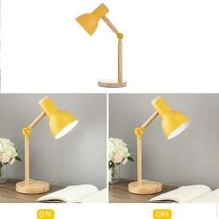 EINEMGELD Mengjay Lampe De Bureau, Lampe De Table à Bras Réglable, Lampe De Lecture Protection Des Yeux Pour Lecture, Travail, E27 Jaune Lampe De Chevet,Lampe De Table En Décorative Éclairage De Nuit Lumière 7 EINEMGELD Mengjay Lampe De Bureau, Lampe De Table à Bras Réglable, Lampe De Lecture Protection Des Yeux Pour Lecture, Travail, E27 Jaune Lampe De Chevet,Lampe De Table En Décorative Éclairage De Nuit Lumière -Lampe Soldes Boutique 59659748 3