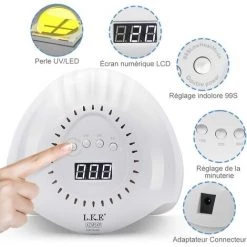 TINOR Lampe Ongles Gel, 168W UV LED Séchoirs à Ongles 4 Minuteries 10/30/60/99S Avec Capteur Automatique Pour Toutes Les Gels -Lampe Soldes Boutique 59684144 4
