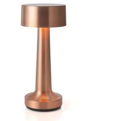 LYCXAMES Lampe De Chevet à LED Sans Fil, Veilleuse à LED Rechargeable à Intensité Variable à 3 Niveaux Pour Salon, Chambre, Camping En Plein Air（Laiton）