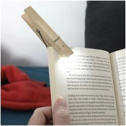 Lampe De Lecture Pince à Linge Kikkerland Naturel - Naturel