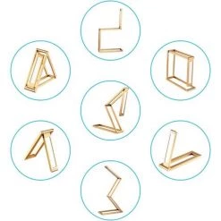 TRIOMPHE Lumiere De Bureau LED,Lampe De Table Dimmable Pliable En Aluminium Sans Fil Avec USB Recharge, 2 Modes De Luminosité Protection Vos Yeux Pour Enfant/Etude/Lecture/Bureau Lampe De Chevet (Or)T-Audace -Lampe Soldes Boutique 60367795 3