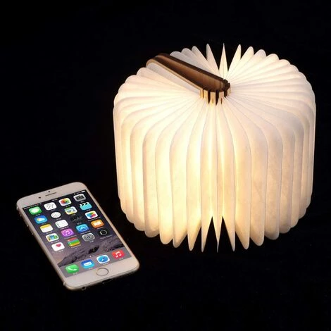 PESCE LED Livre Lampe En Bois, Idee Cadeau Noël Livre Lampe Pliante Et Magnétique, LED Lampe De Papier Rechargeable Par USB, Lumière Décorative Avec 1000 MAh Batteries 5 PESCE LED Livre Lampe En Bois, Idee Cadeau Noël Livre Lampe Pliante Et Magnétique, LED Lampe De Papier Rechargeable Par USB, Lumière Décorative Avec 1000 MAh Batteries – Image 5