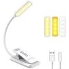 PESCE Lampe De Lecture Rechargeable, Liseuse Lampe Clip 9 LED, Gradation Progressive & 3 Modes De Couleur (Blanc Froid&Chaud)