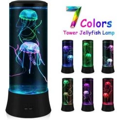 PESCE Lampe à Lave à LED Fantaisie Avec Méduses - 7 Couleurs - Lampe D'ambiance Style Aquarium 8 PESCE Lampe à Lave à LED Fantaisie Avec Méduses - 7 Couleurs - Lampe D'ambiance Style Aquarium -Lampe Soldes Boutique 60374483 4