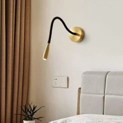 FVBJD LED Lampes De Lecture, Lampe Chevet Murale Ajustable à Col De Cygne Lumière Liseuse Flexible Moderne Applique Murale Créatif Mur Lampe Intérieur Lampe De Table 210Lm 4000K LED 3W 220-240V AC -Lampe Soldes Boutique 60608284 5