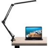 JOORRT Lampe De Bureau LED, 10W Lampe De Table Architecte Pliable Avec Pince, 3 Couleur Et 10 Niveaux De Luminosité, Lampe De Table USB Avec Protection Oculaire, CâBle Usb 5V / 2A Incluse