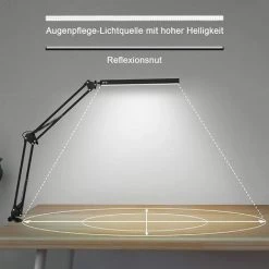 JOORRT Lampe De Bureau LED, 10W Lampe De Table Architecte Pliable Avec Pince, 3 Couleur Et 10 Niveaux De Luminosité, Lampe De Table USB Avec Protection Oculaire, CâBle Usb 5V / 2A Incluse 8 JOORRT Lampe De Bureau LED, 10W Lampe De Table Architecte Pliable Avec Pince, 3 Couleur Et 10 Niveaux De Luminosité, Lampe De Table USB Avec Protection Oculaire, CâBle Usb 5V / 2A Incluse -Lampe Soldes Boutique 60668071 4