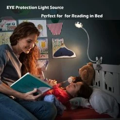 FUHUIDATRADING Lampe-Clip Lampe De Bureau à LED à Pince De Lecture Table Lit Avec L‘Adapteur Luminosité Réglage Soin Des Yeux Pour Le Bureau Et Le Domicile Flexible à 360° Argent 9 FUHUIDATRADING Lampe-Clip Lampe De Bureau à LED à Pince De Lecture Table Lit Avec L‘Adapteur Luminosité Réglage Soin Des Yeux Pour Le Bureau Et Le Domicile Flexible à 360° Argent -Lampe Soldes Boutique 61114215 5