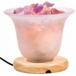 ZEN ET ETHNIQUE Lampe à Sel Avec Améthyste