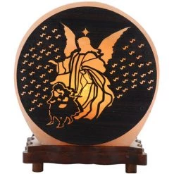 ZEN ET ETHNIQUE Lampe De Sel Ange Gardien Env 2.5 Kg