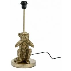 LE MONDE DES ANIMAUX Base De Lampe De Table Singe 37 Cm - Ne Parle Pas