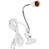 ROSIER Lampe De Table LED à Pince - Culot E27 - Col De Cygne - Support Flexible à 360 ° - Pour Lit, Bureau, Lecture Nocturne（30cm）——VEBTles