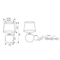 TRIO Lampe De Table Rétro Sophia - Vert -Lampe Soldes Boutique 63789629 4