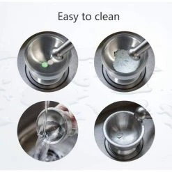 BENOBBY KIDS Mortier Pilon, Acier Inoxydable Mortiers Et Pilons Cuisine Pour Ail Epices Herbe Médecine Pilules -Lampe Soldes Boutique 63940299 5