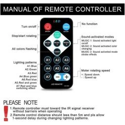 TINOR Boule à Facettes LED USB Pour Enfants, Lumière Disco, Effets De Lumière, 7 Couleurs Contrôlées Par La Musique, éclairage De Fête Pour Enfants, Noël, Fête D'anniversaire, Décoration -Lampe Soldes Boutique 64029695 4