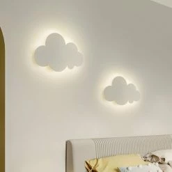 BENOBBY KIDS Applique Murale Nuage Pour Chambre D'enfant/éclairage Chambre De Bébé/décoration Murale Chambre D'enfant/veilleuse Enfant/lumière LED Tricolore (blanc) -Lampe Soldes Boutique 64495748 3