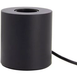 XANLITE - Lampe à Poser Cylindrique En Métal Noir , Compatible Culot E27, IP20, 60W Puissance Max - XDLAPCYCLOMN