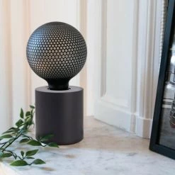 XANLITE - Lampe à Poser Cylindrique En Métal Noir , Compatible Culot E27, IP20, 60W Puissance Max - XDLAPCYCLOMN -Lampe Soldes Boutique 64569524 3