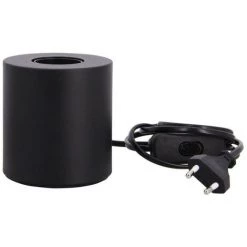 XANLITE - Lampe à Poser Cylindrique En Métal Noir , Compatible Culot E27, IP20, 60W Puissance Max - XDLAPCYCLOMN -Lampe Soldes Boutique 64569524 4