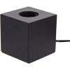 XANLITE - Lampe à Poser Cube En Métal Noir, Compatible Culot E27, IP20, 60W Puissance Max - XDLAPCUBIKB