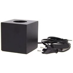 XANLITE - Lampe à Poser Cube En Métal Noir, Compatible Culot E27, IP20, 60W Puissance Max - XDLAPCUBIKB -Lampe Soldes Boutique 64569540 4