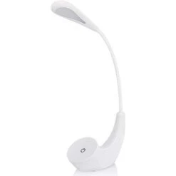 LLOVE Lampe De Chevet LED Rechargeable Par USB Sans Fil à 3 Niveaux De Luminosité, Lampe De Lecture Blanche 5500 K Pour La Protection Des Yeux, Lampe De Bureau Avec Col De Cygne Flexible