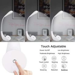 LLOVE Lampe De Chevet LED Rechargeable Par USB Sans Fil à 3 Niveaux De Luminosité, Lampe De Lecture Blanche 5500 K Pour La Protection Des Yeux, Lampe De Bureau Avec Col De Cygne Flexible 7 LLOVE Lampe De Chevet LED Rechargeable Par USB Sans Fil à 3 Niveaux De Luminosité, Lampe De Lecture Blanche 5500 K Pour La Protection Des Yeux, Lampe De Bureau Avec Col De Cygne Flexible -Lampe Soldes Boutique 64870851 3