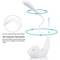 LLOVE Lampe De Chevet LED Rechargeable Par USB Sans Fil à 3 Niveaux De Luminosité, Lampe De Lecture Blanche 5500 K Pour La Protection Des Yeux, Lampe De Bureau Avec Col De Cygne Flexible 9 LLOVE Lampe De Chevet LED Rechargeable Par USB Sans Fil à 3 Niveaux De Luminosité, Lampe De Lecture Blanche 5500 K Pour La Protection Des Yeux, Lampe De Bureau Avec Col De Cygne Flexible -Lampe Soldes Boutique 64870851 5